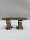 Delta H590CZ-PR Tetra Roman Tub Handles - T-Lever - Lumicoat Champagne Bronze