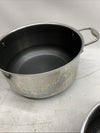 HexClad Hybrid Nonstick 6-Piece Pot Set 8, 3 & 2 Qt Pots with Cover Lids - USED