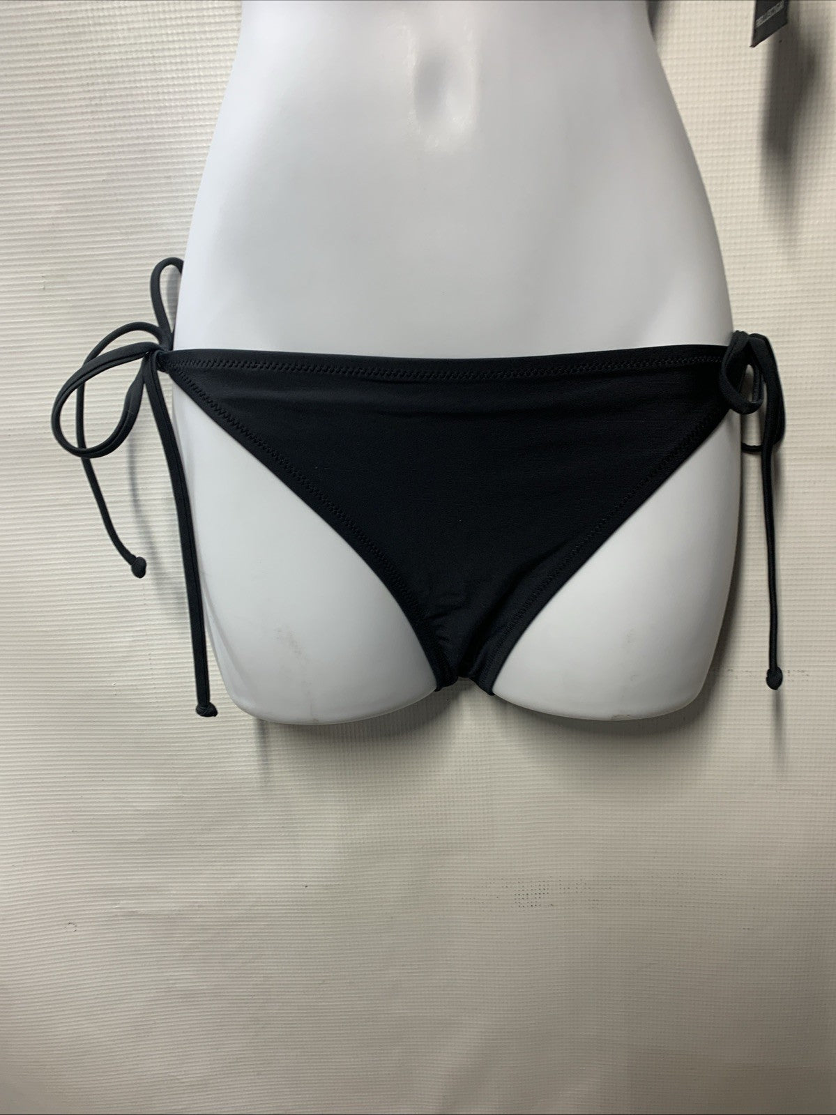 RELLECIGA Women's Triangle Bikini Set Black Small 2 Piece Swimwear Drawstring