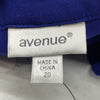 Women's Plus Size Cobalt Eliza Blouse 20 Pull On Bold Elegance Blue V-neckline