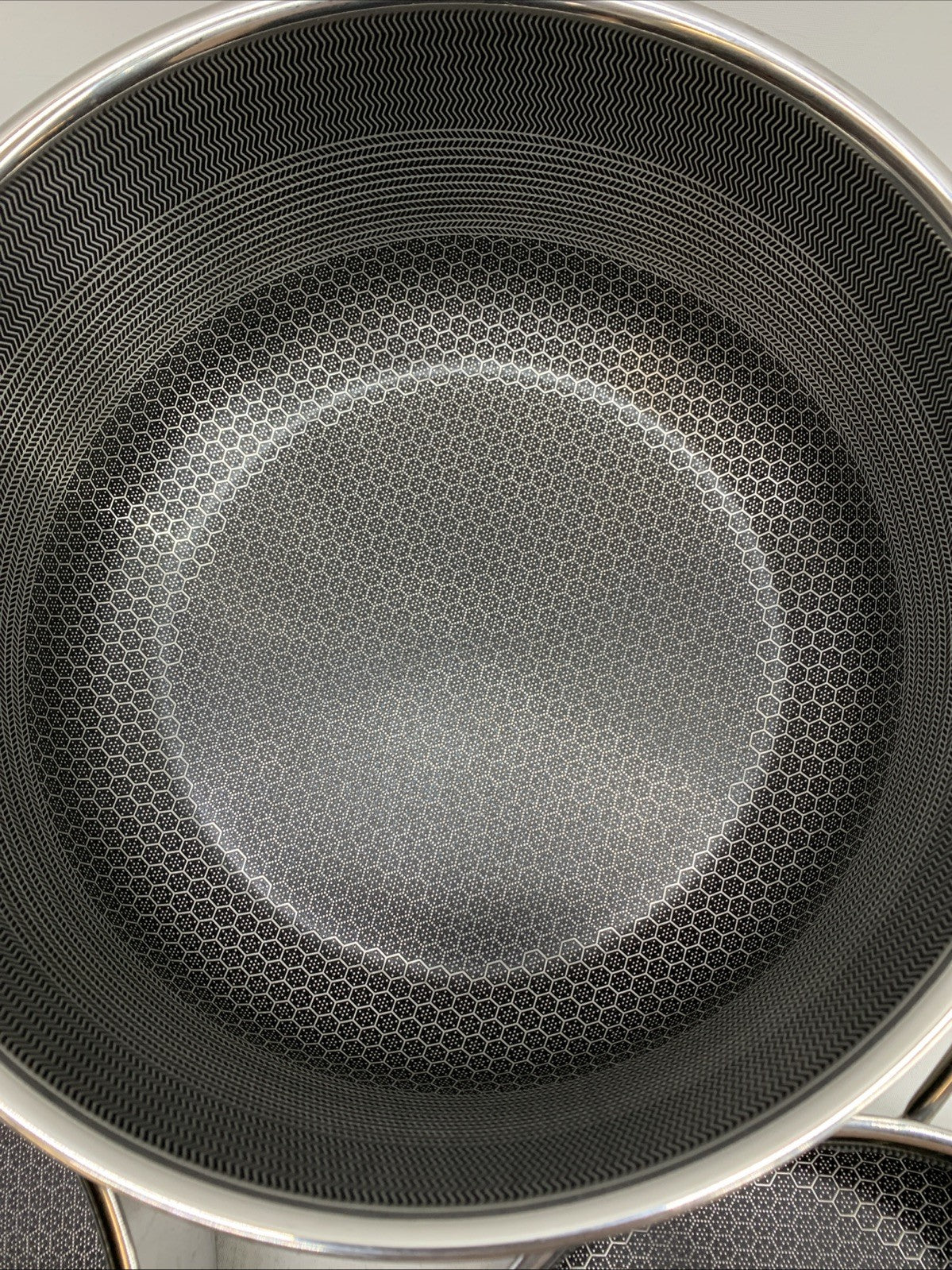 HexClad Hybrid Nonstick 6-Piece Pot Set 8, 3 and 2 Quart with Cover Lids - USED