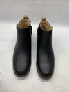 Spenco Waco Dove Creek Black Ankle Boots Womens Size 7.5 Leather Upper Side Zip