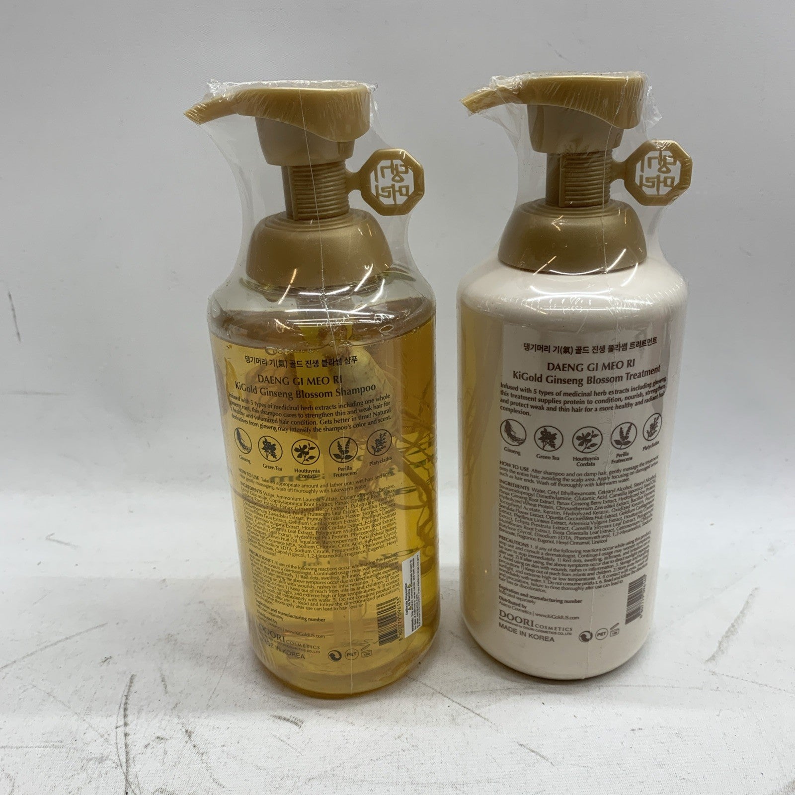 KiGold Gold Ginseng Blossom Shampoo & Treatment Set 24 fl.oz/710ml - 2 Pack