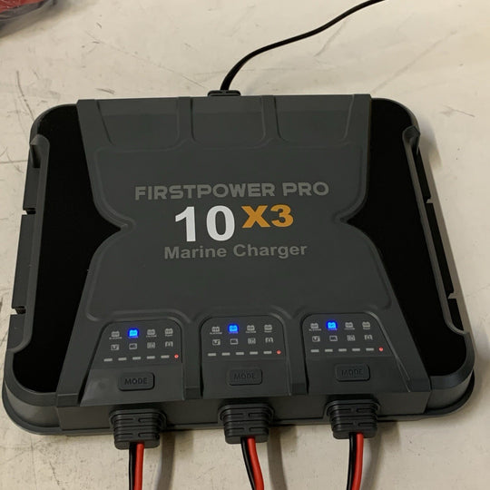 Firstpower Pro 10X3 30Amps 12V Multi Bank Marine Battery Charger ICM10A 10x3 30A