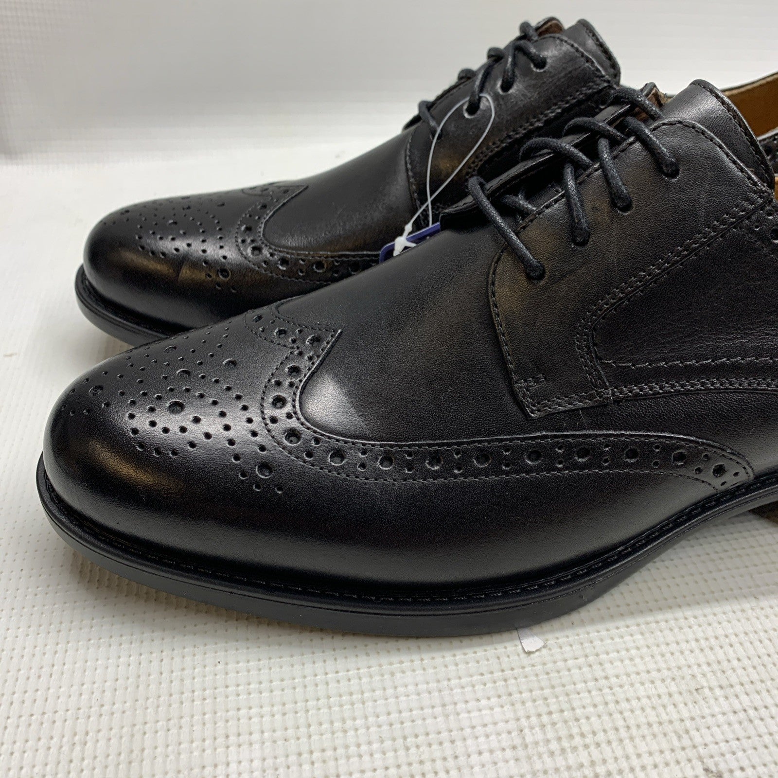 Florsheim Midtown Wingtip Oxford Men's Size 9 Black/Noir Dress Shoes Lace-up
