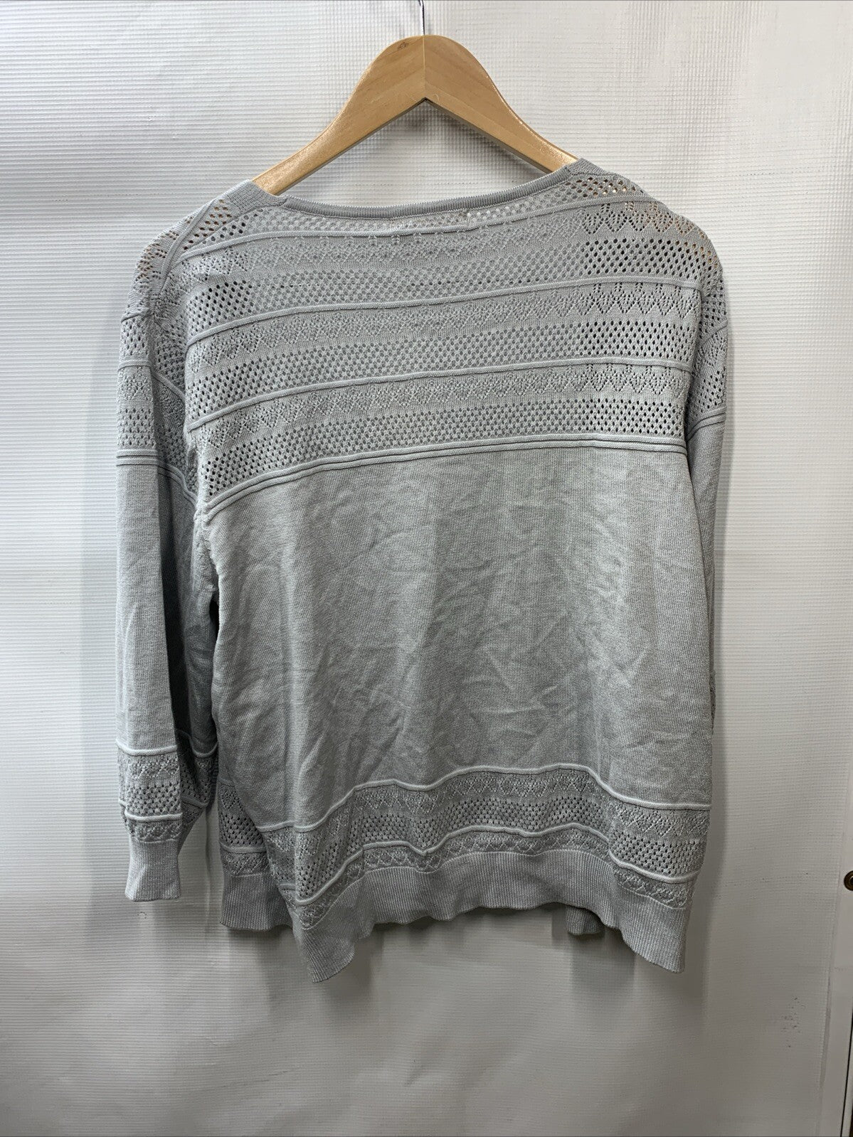 GRACE KARIN 2024 Cropped Cardigan 3/4 Sleeve Lightweight Crochet Shrug Size XL