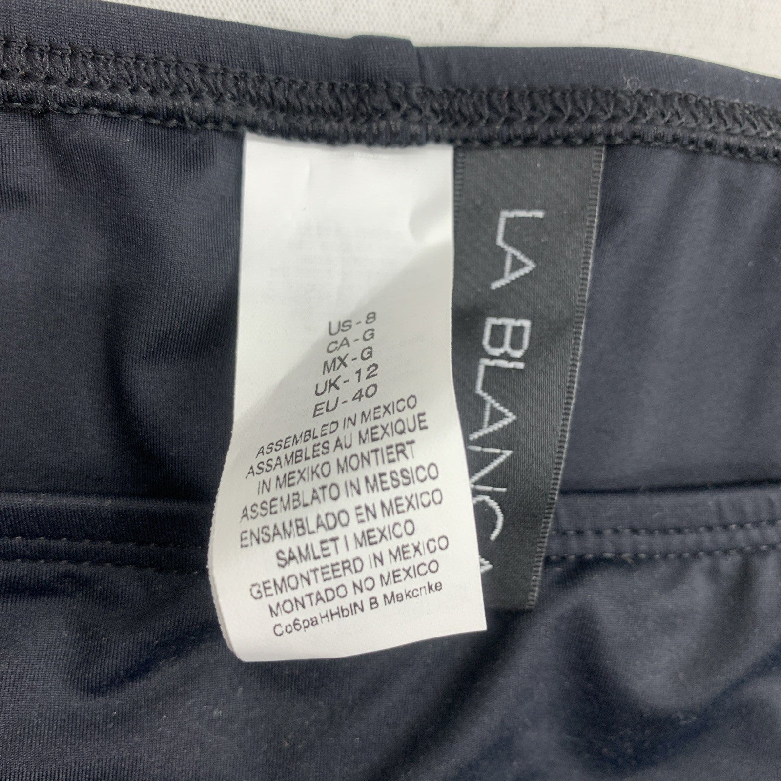 La Blanca Island Goddess Ruched Side Hipster Swim Bikini Bottom Women's Size 8