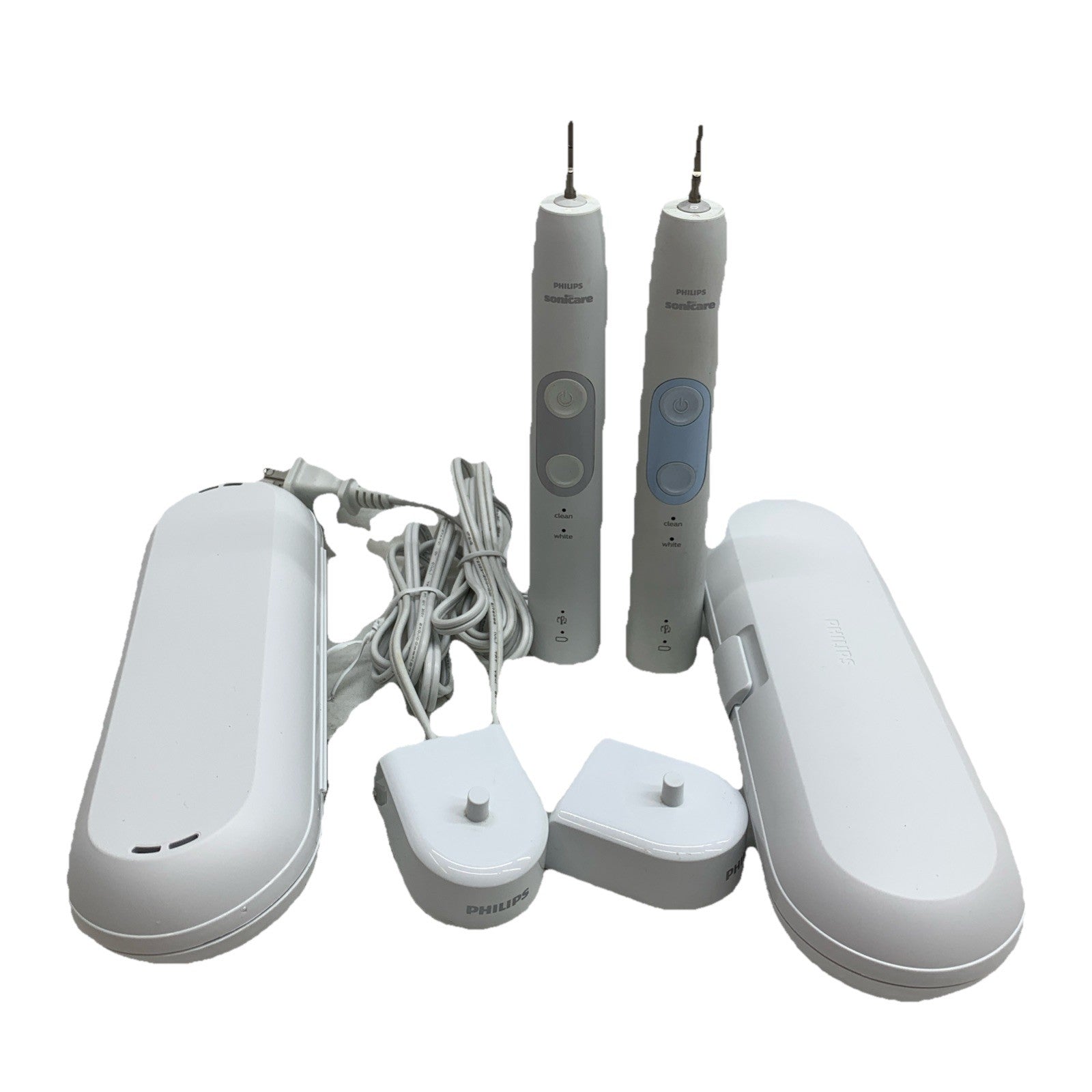 2 Philips Sonicare Optimal Clean Rechargeable Electric Toothbrush HX686W HX686P