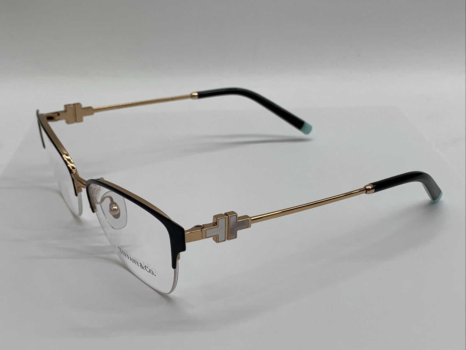 Tiffany & Co Eyeglasses Frames TF1141 6122 Black Rose Gold MOP 54-16-140 Stylish