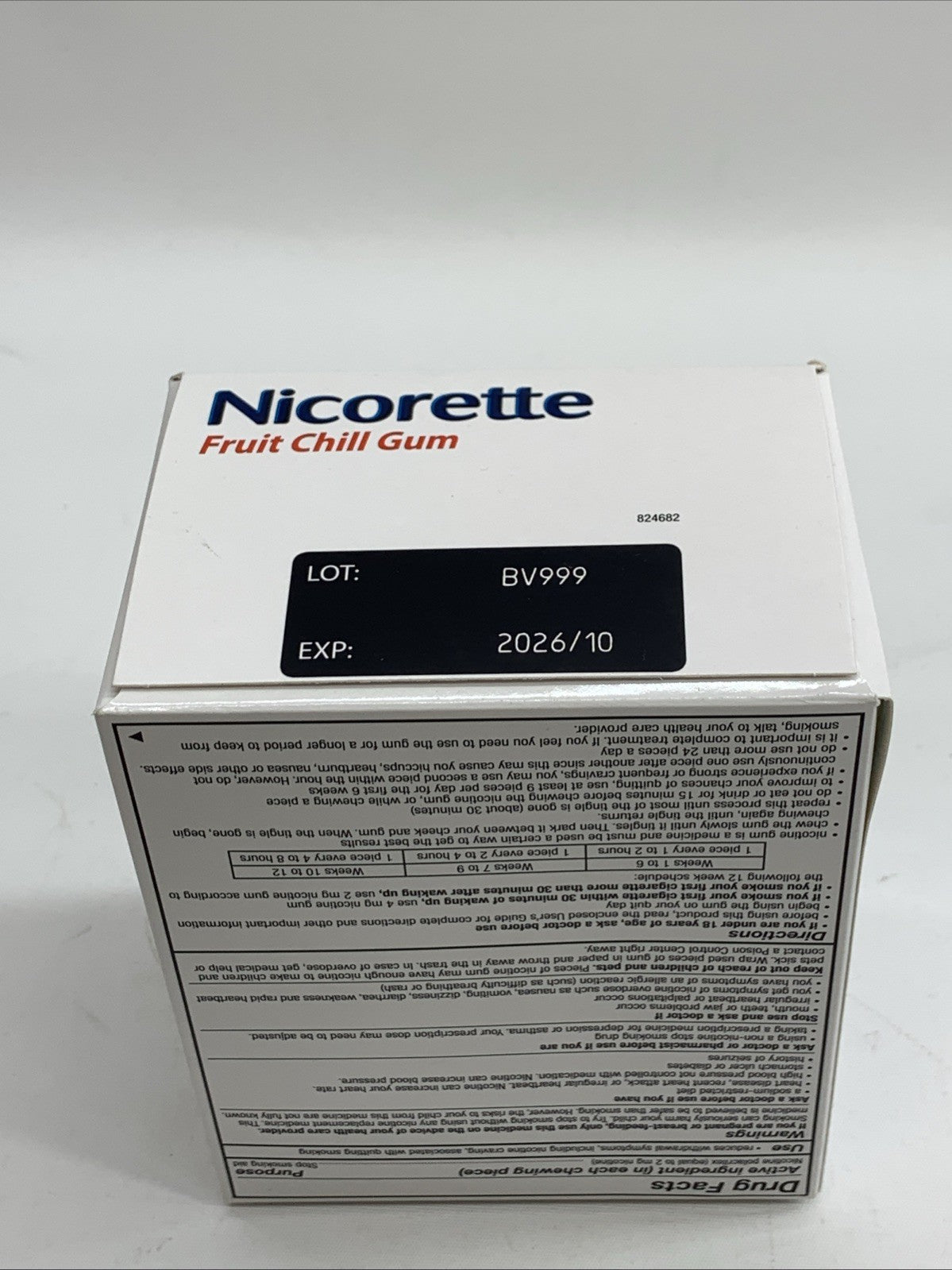 Nicorette Nicotine Quit Gum, 2mg 160 Count Stop Smoking Aid Nicotine Polacrilex