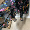 Guess Midnight Fields Women Maxi Dress Size 14 Floral Print Sleeveless V-neck