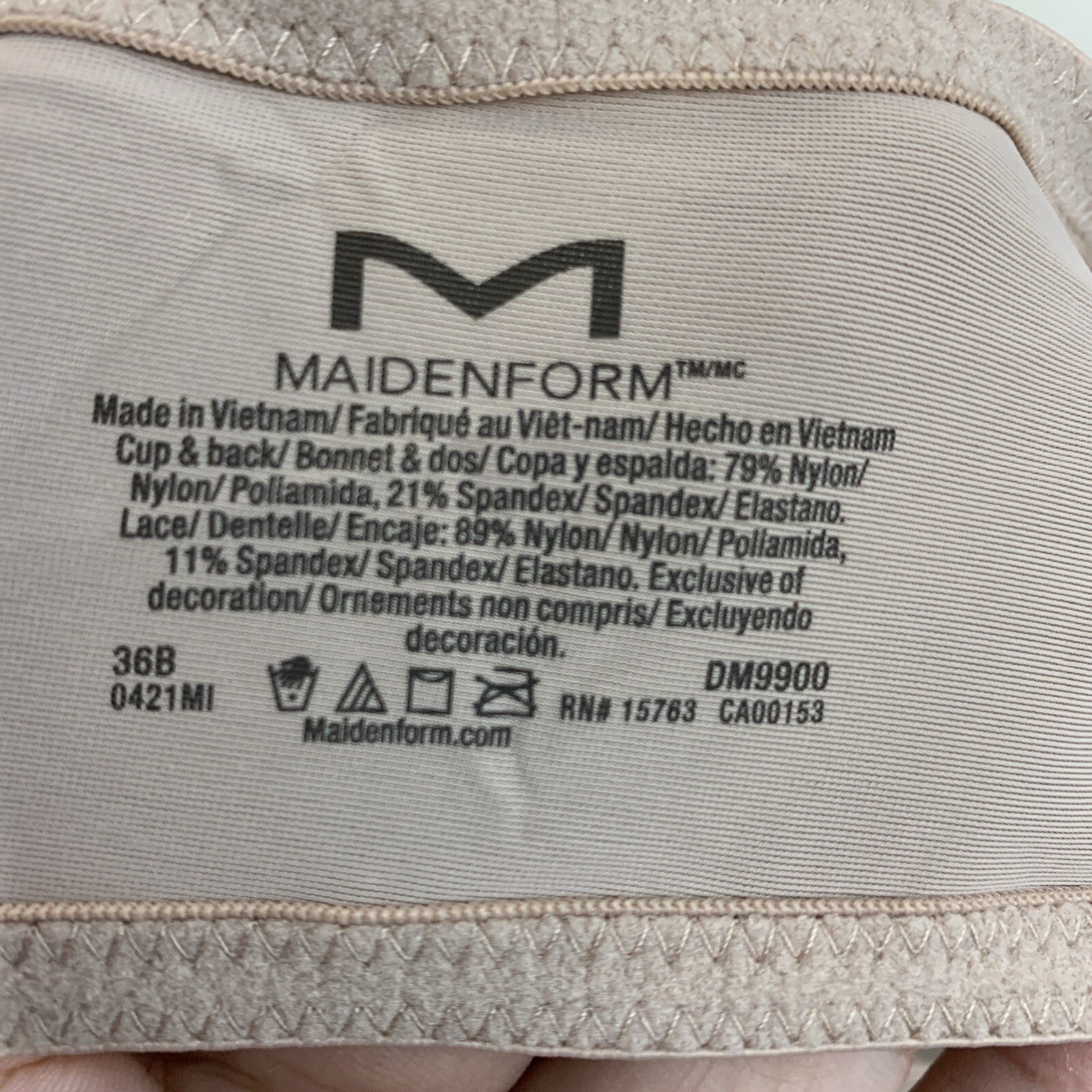 Maidenform DM9900L Love the Lift Push Up & In Strappy Lace Demi Bra Size 36B NWT