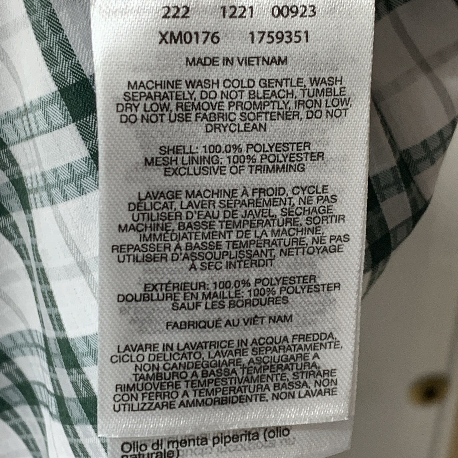 Columbia Button-Down Long Sleeve Polyester Shirt, Mens, Michigan State Size 2XL