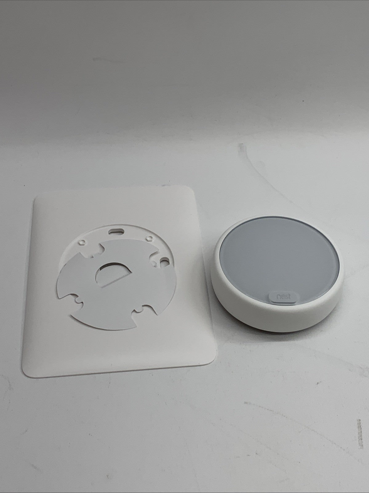 Nest Thermostat E Programmable Smart Thermostat T4000ES for Home Frosted White