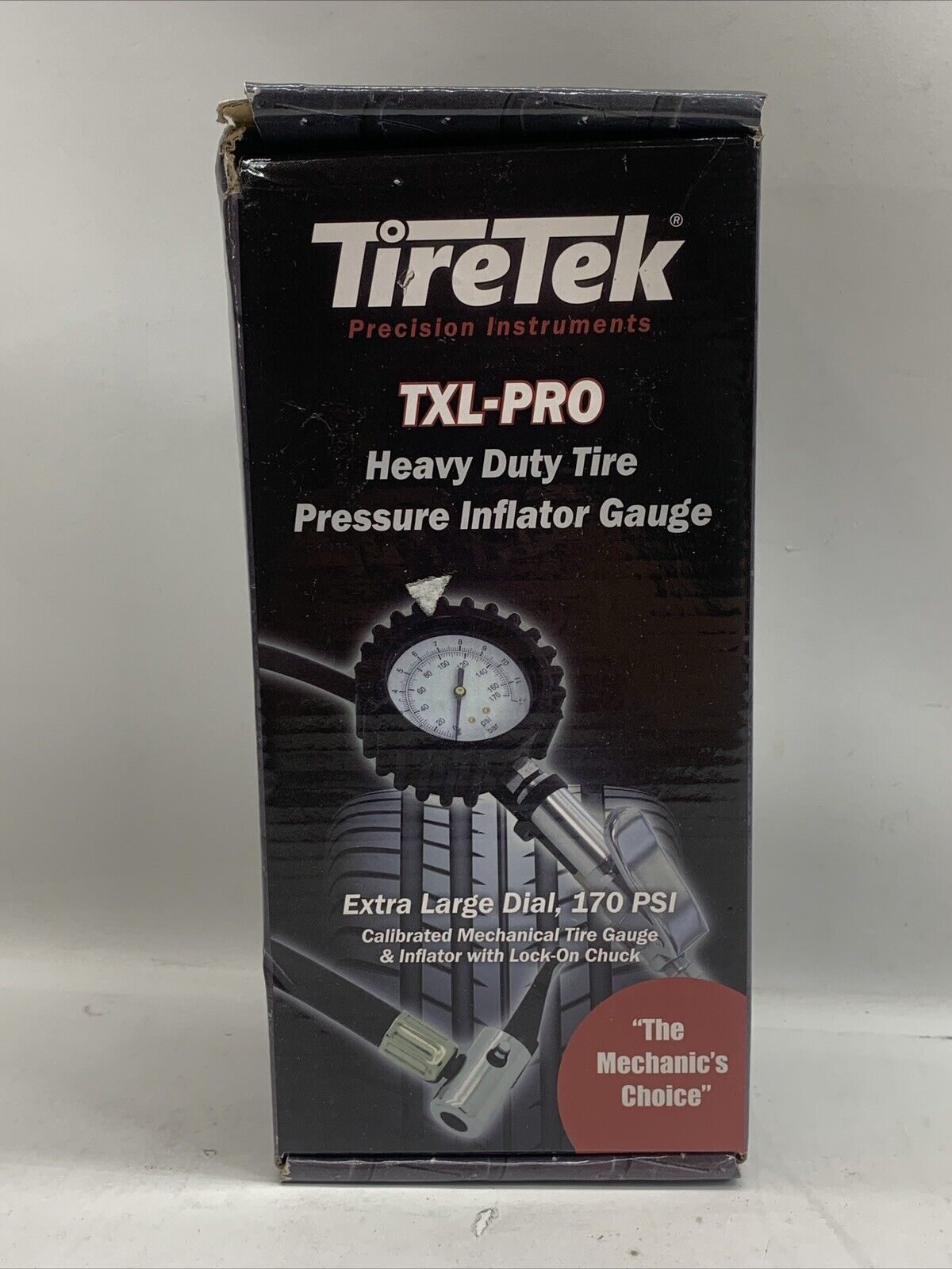 TireTek TXL-PRO 170 PSI Heavy Duty Tire Pressure Inflator Gauge and Rubber Hose
