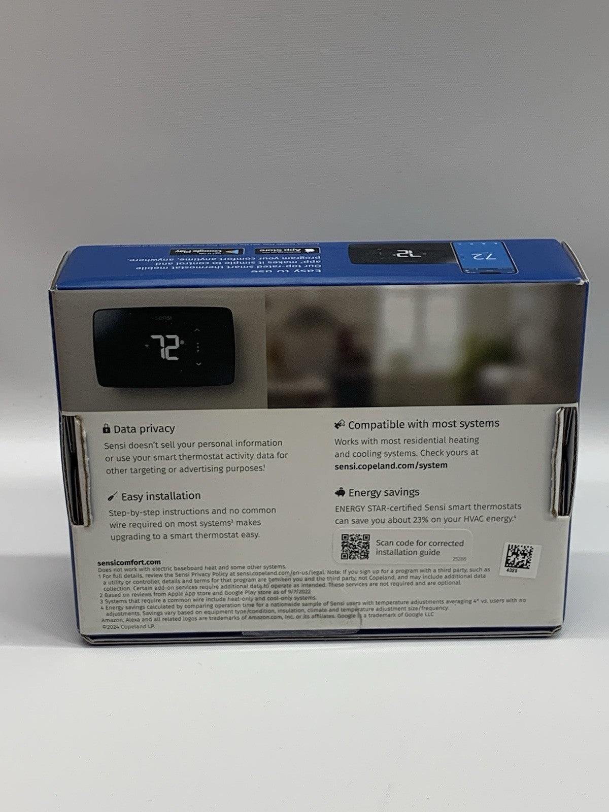 Sensi ST25 Lite Smart Thermostat, Programmable, WiFi, Easy DIY, Works With Alexa
