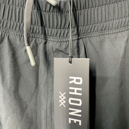 Rhone Men's XL Black Mako Lined 100010-01-XL Stretch Drawstring Anti-Odor Short