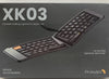 ProtoArc Ergonomic Foldable Keyboard, XK03 Split Folding Bluetooth Keyboard