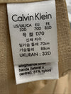 CALVIN KLEIN Seductive Comfort Lace Strapless Convertible Nude Push Up Bra - 32D