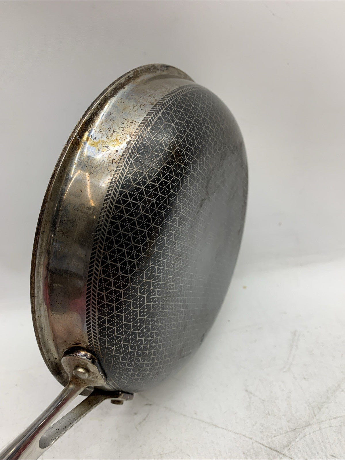 HexClad Hybrid 8in Cookware Frying Pan Dishwasher-safe with Cooking Lid - USED