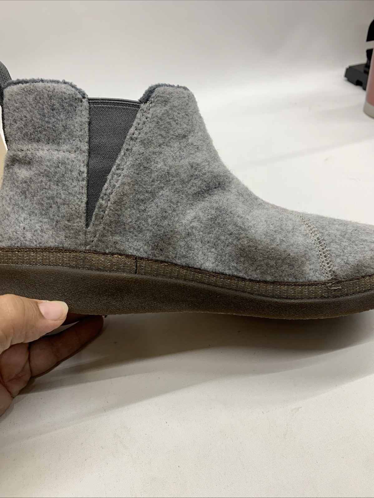 Chaco Revel Men's Chelsea V-Gore Size 8 Slip-On Winter Boots Gray JCH107497