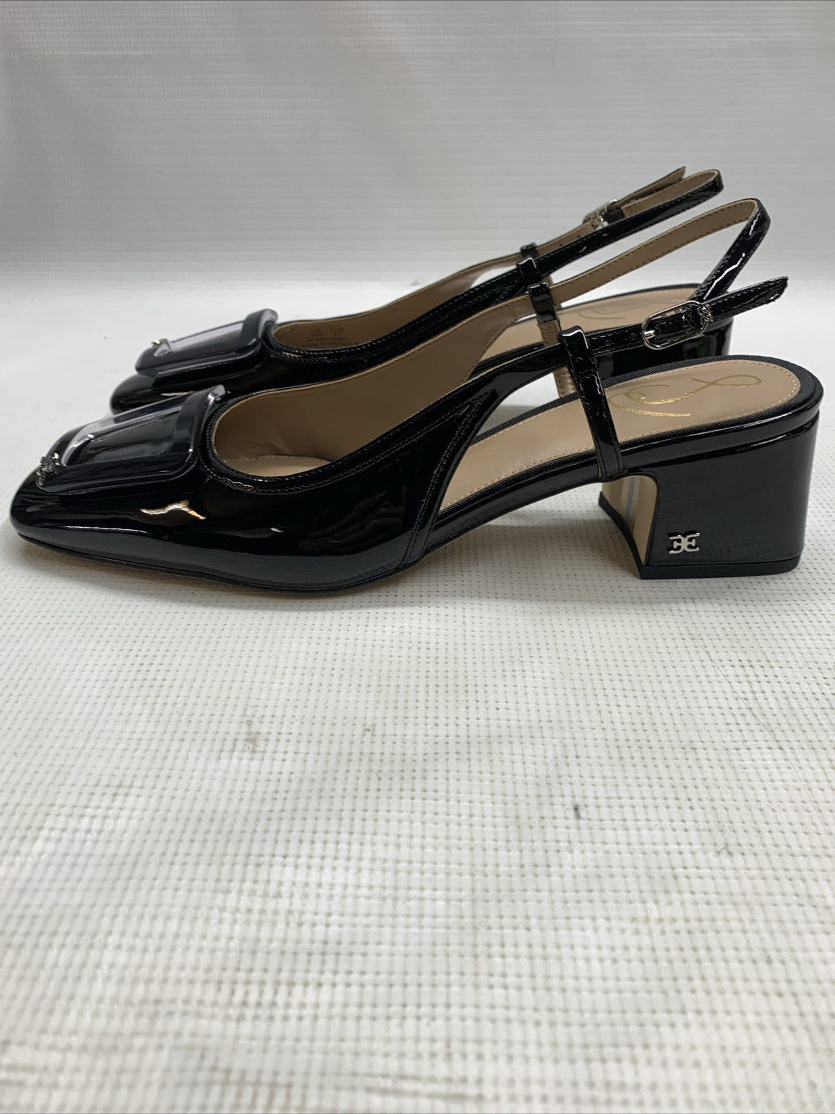 Sam Edelman Womens Tracie Adjustable Slingbacks Shoes Black I5471L2001 Size 8.5M