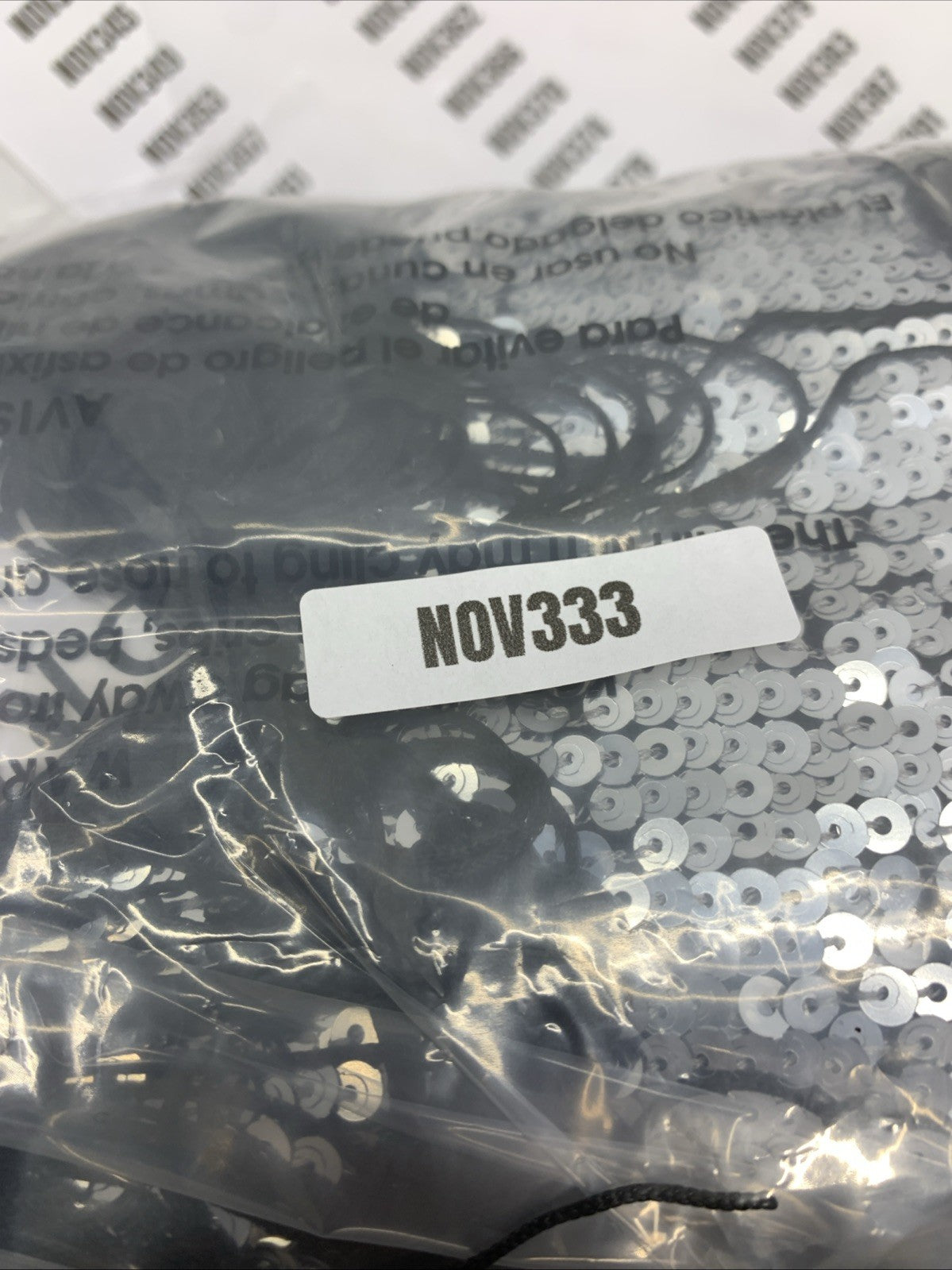 Dress the Population Black/Sliver Sequin Fringe Party Flapper 20s Dress Size XXL