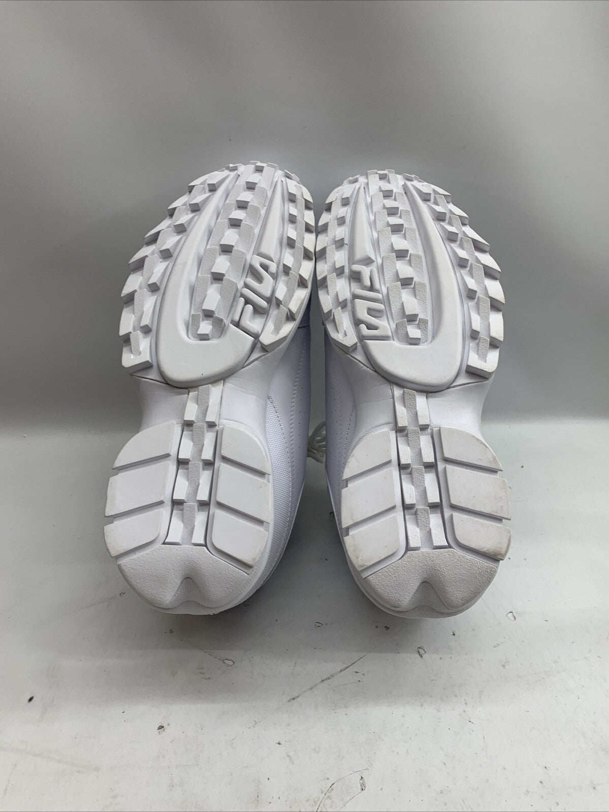 Fila Men's Strada Disruptor II Sneakers White US 14 Lace-up Shoes Lightweight