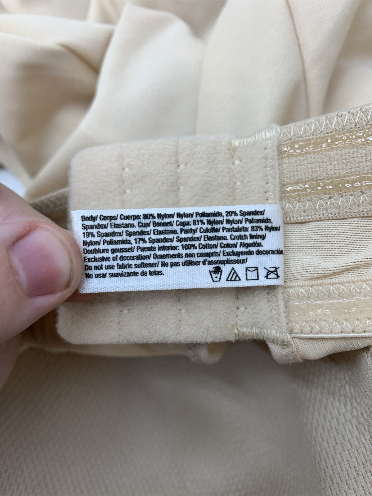 Maidenform Convertible Full Slip Easy Up Strapless Control FL2304 Nude Size 36D