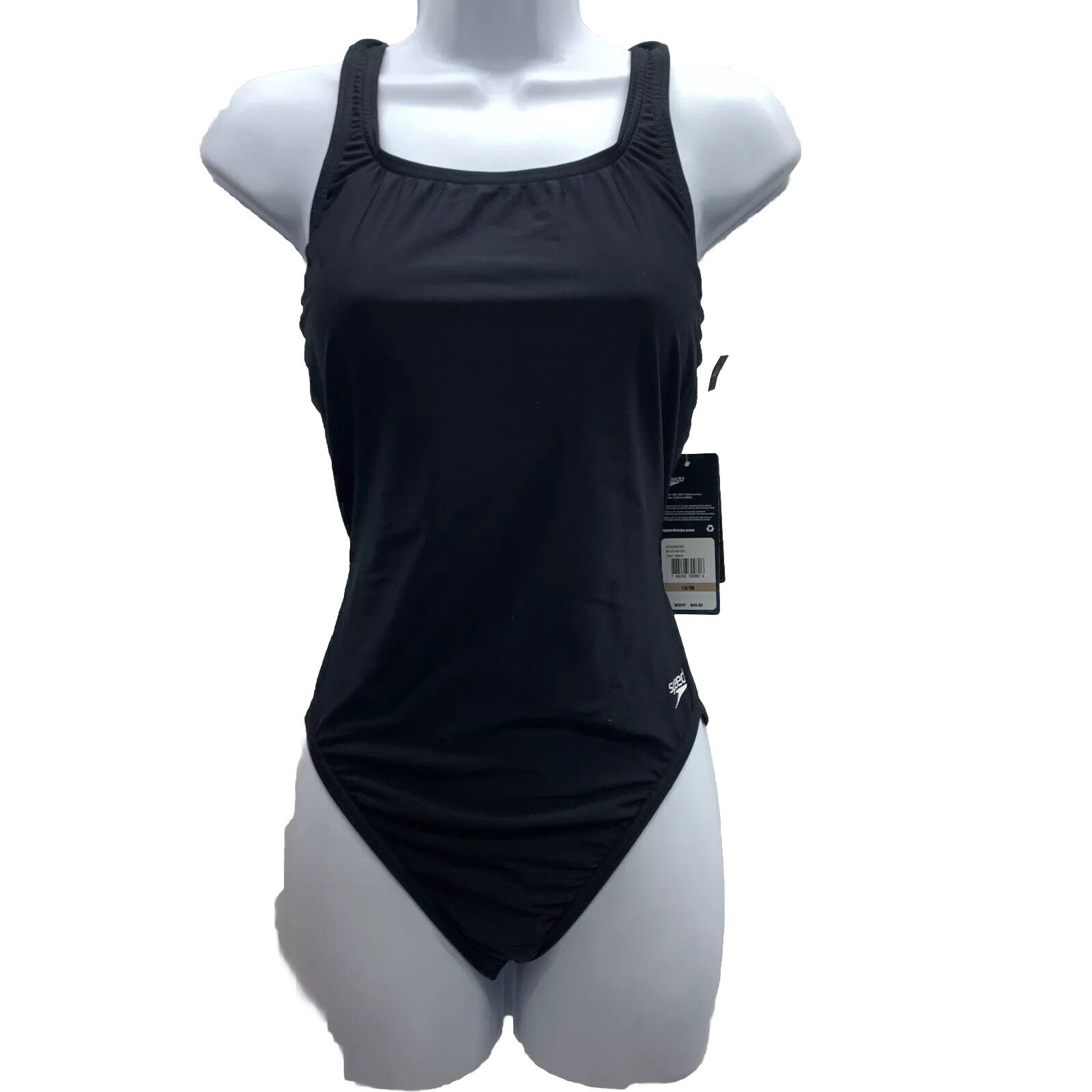 Speedo Womens One Piece Swimsuit ProLT Super Pro Solid Black Size 12/38 Swimwear