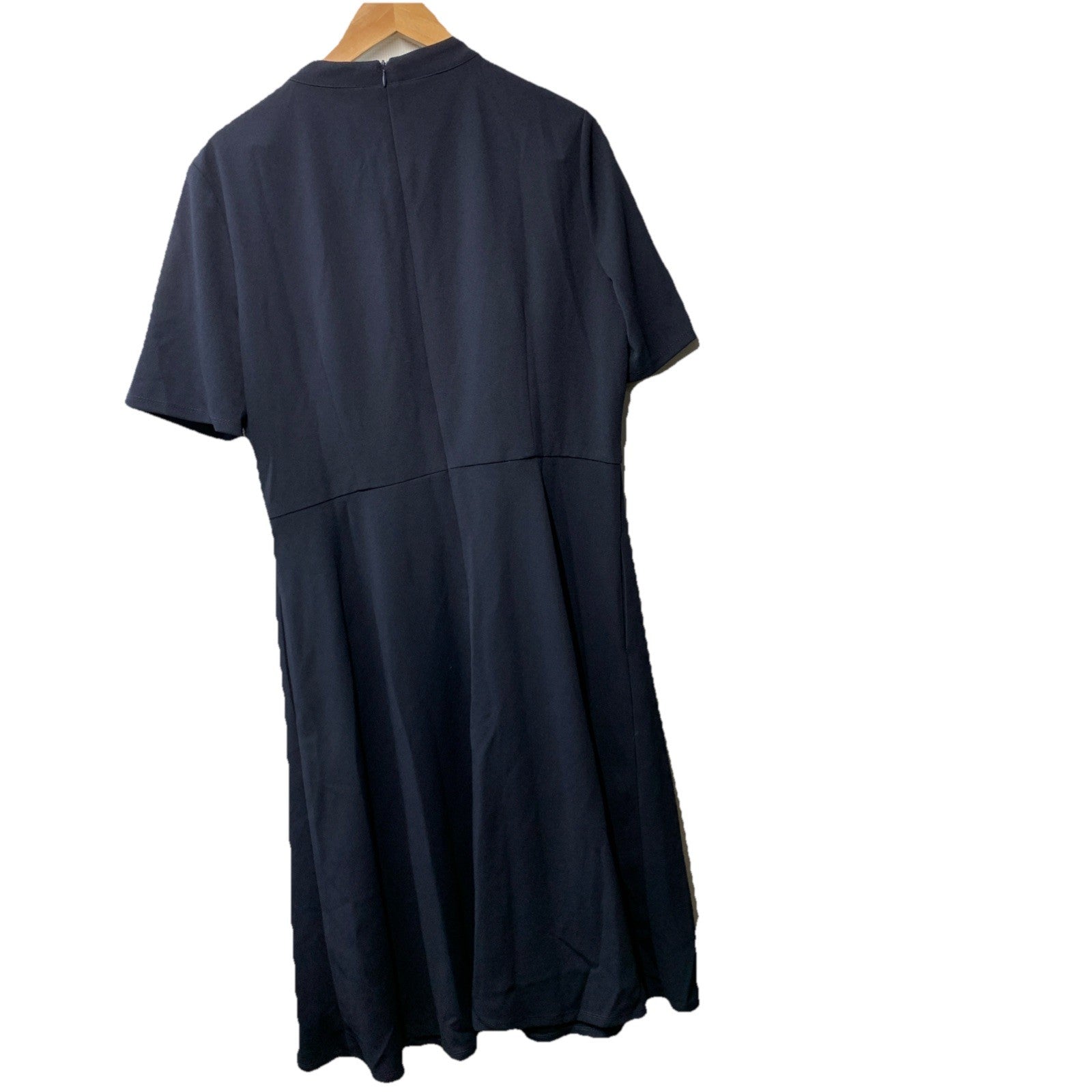 Maggy London Pleated Short Sleeve G5382M Midi 16 Dress Cocktail Party Formal