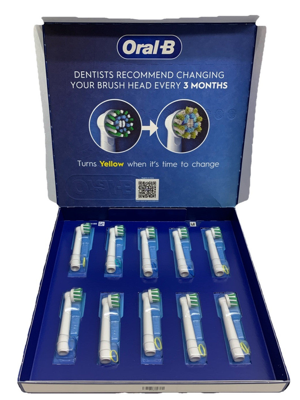 Oral-B Electric Toothbrush Replacement Brush Heads Crossaction X White - 10 Pack