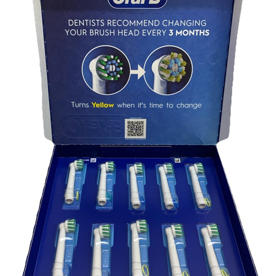Oral-B Electric Toothbrush Replacement Brush Heads Crossaction X White - 10 Pack