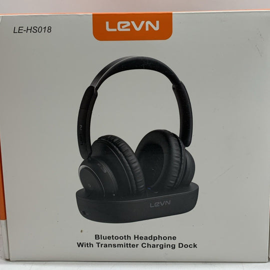 LEVN Bluetooth Wireless TV Headphones Watching Wireless Seniors Black LE-HS018