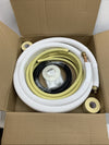 16Ft Mini Split Line Set Air Conditioning Copper Tubing Pipe Extension 1/4 & 1/2