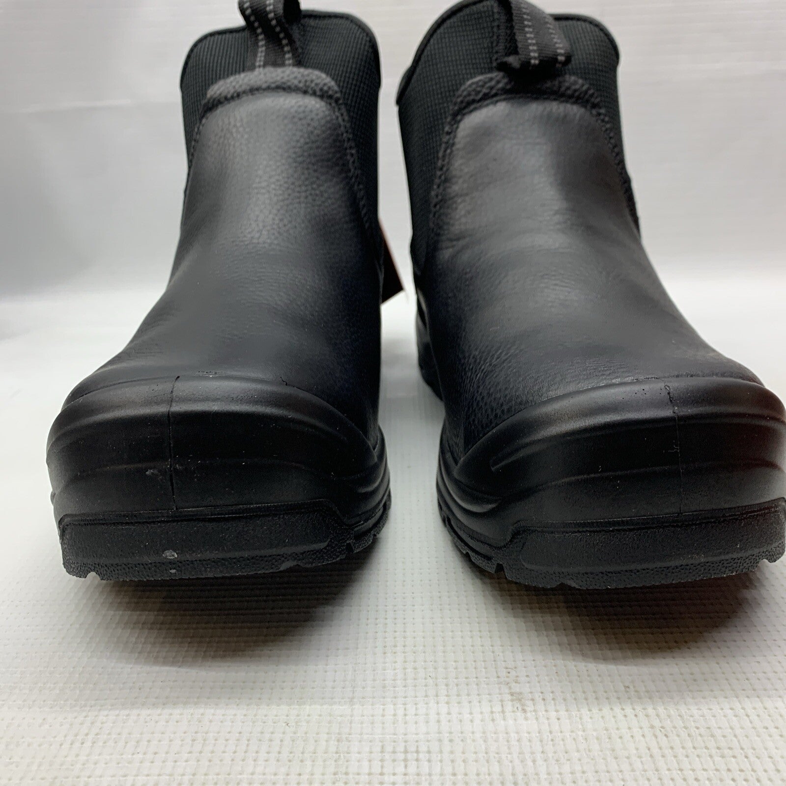 MWork Romeo Men's Steel Toe Ankle Slip-on Work Boots Black Size 10 MW2301-11