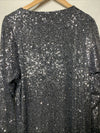Steve madden Sparkle Dress Long Sleeve Evening Party Cocktail Glamour Size 10