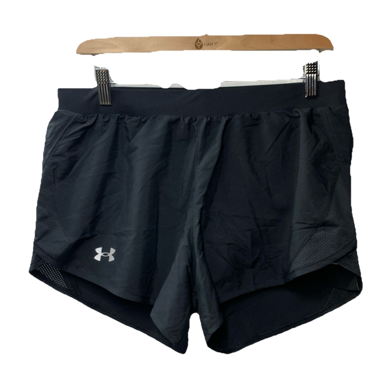 Under Armour Womens Fly by 2.0 Running Shorts Size M Black Loose 1350196 Pull On