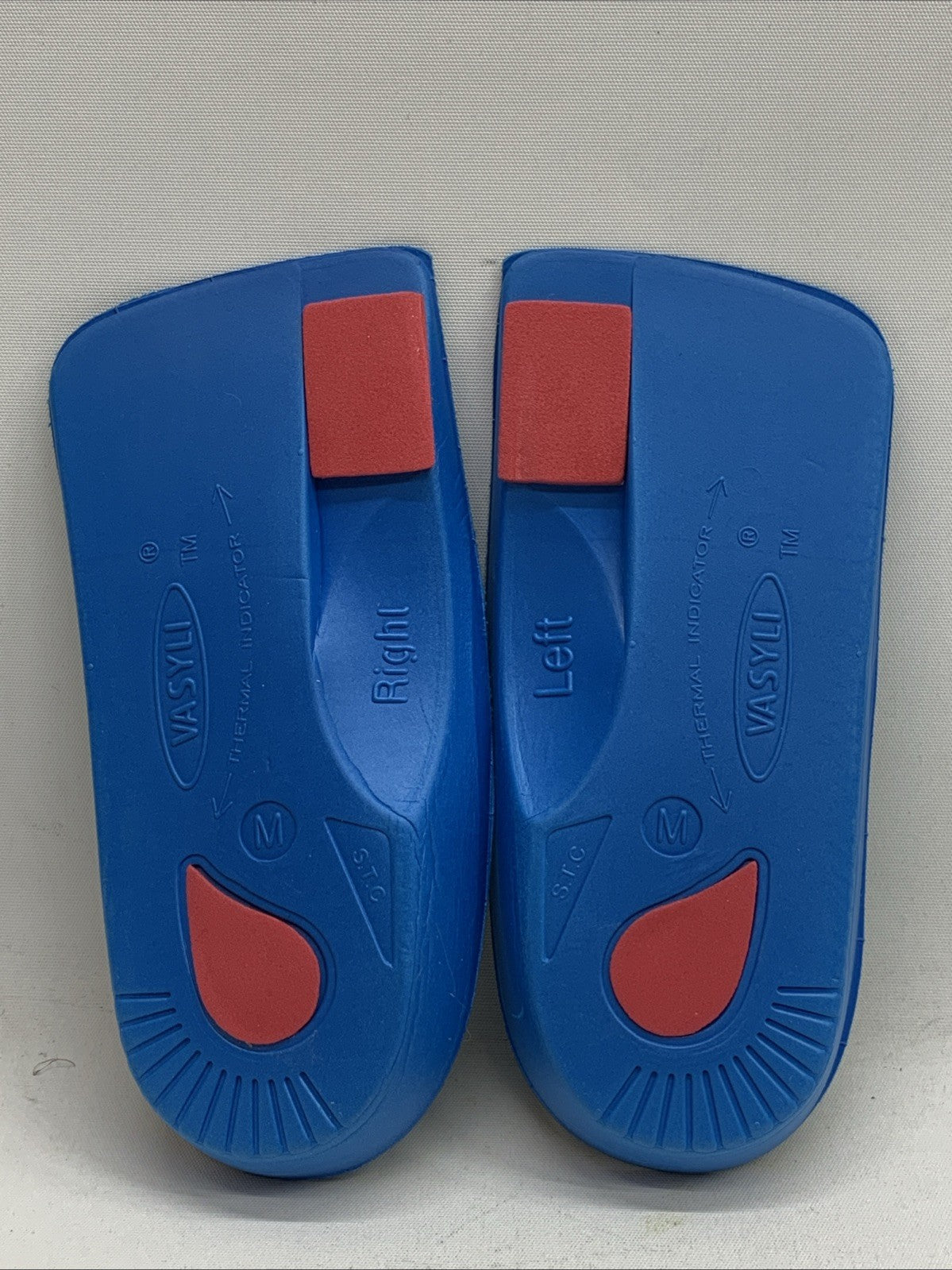 Vasyli Custom 3/4 Orthotic Heat Moldable Blue Mid Intensity Medium 71RB08 1 Pair
