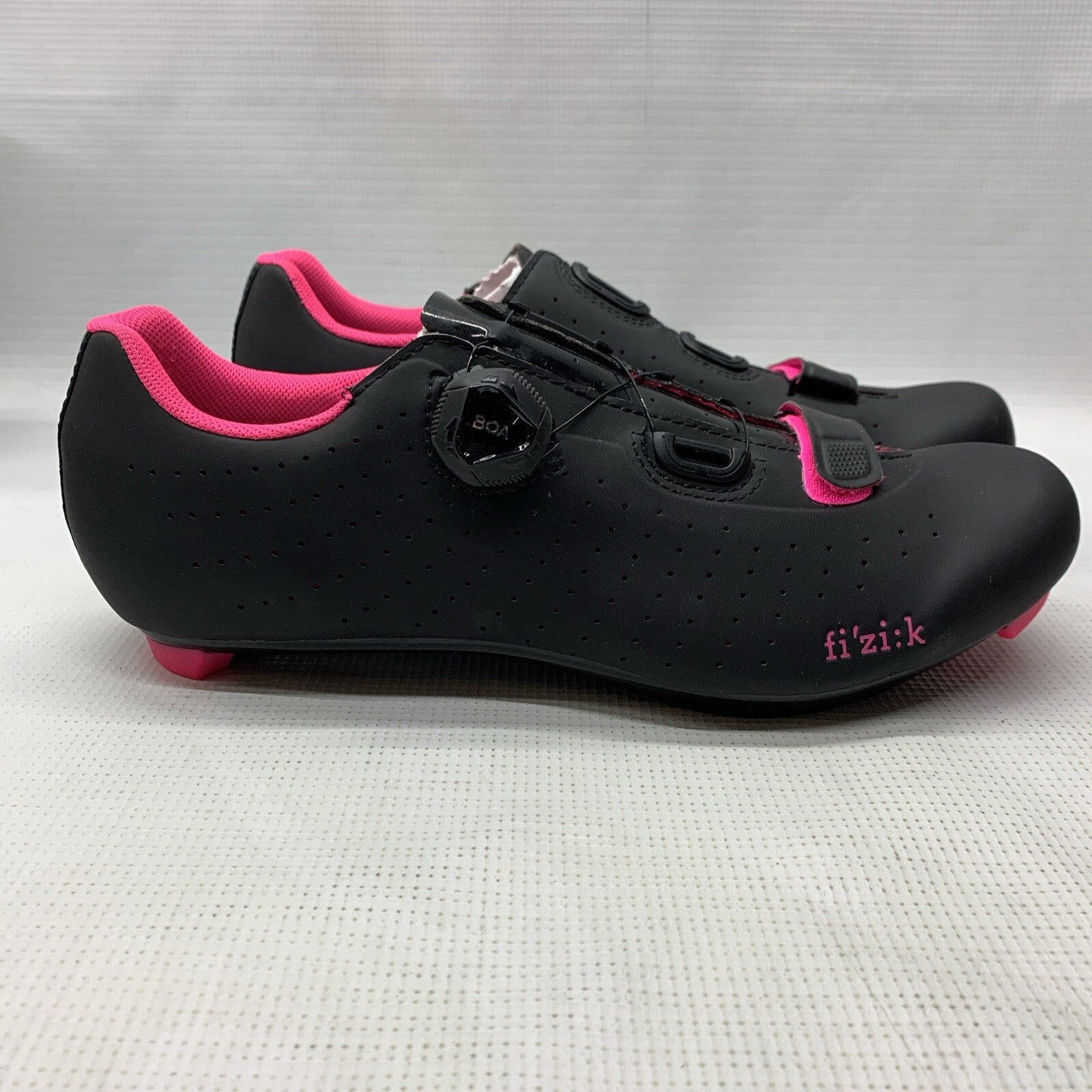 Fizik Road Shoes Tempo R5 Overcurve Black/Pink Fluo TPR5OCMI2-1092 Size 10 1/4