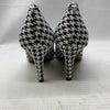 J. Reneé Women's Khinsley Pump Sandal Black/White Houndstooth 11W Pointed Toe