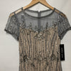 Adrianna Papell Womens Beaded Short Dress Party Cocktail Special Occasion Size 2