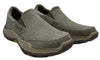 Skechers Respected-Fallston Slip-Ons Men's Size 8.5 Canvas Goodyear Grip Taupe