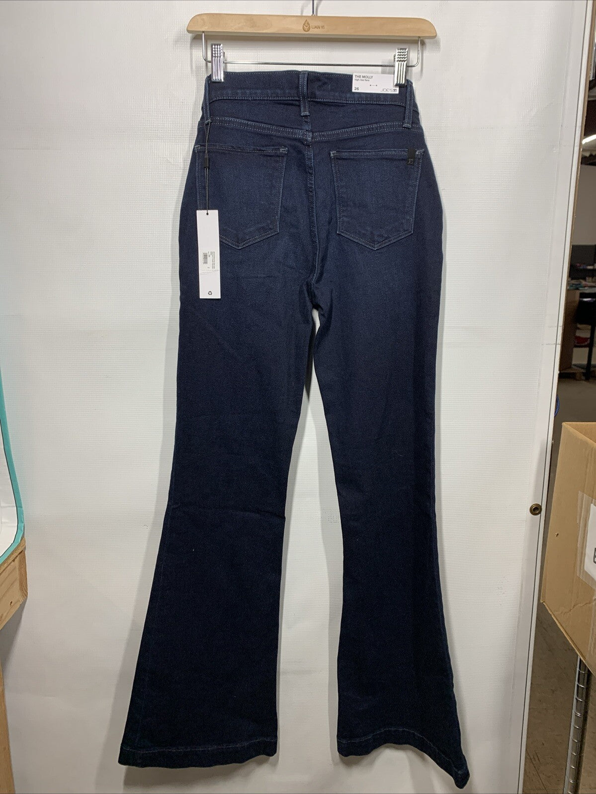 Joe's Women's The Molly High Rise Flare Jean Size 26 Long Pants Fitted Blue