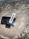 Alex Evenings Women's Long Sequin Dresses Fit & Flare ¾ Sleeves Ivory Size 12