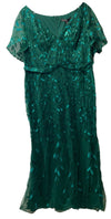 Ever-Pretty Women's Mermaid Formal Party Evening Dress Sequins V-Neck Size 18
