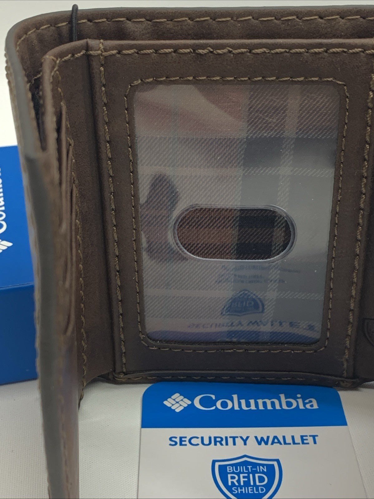 Columbia Men's RFID Slim Trifold Security Wallet RFID Blocking Shield Compact