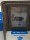 Columbia Men's RFID Slim Trifold Security Wallet RFID Blocking Shield Compact