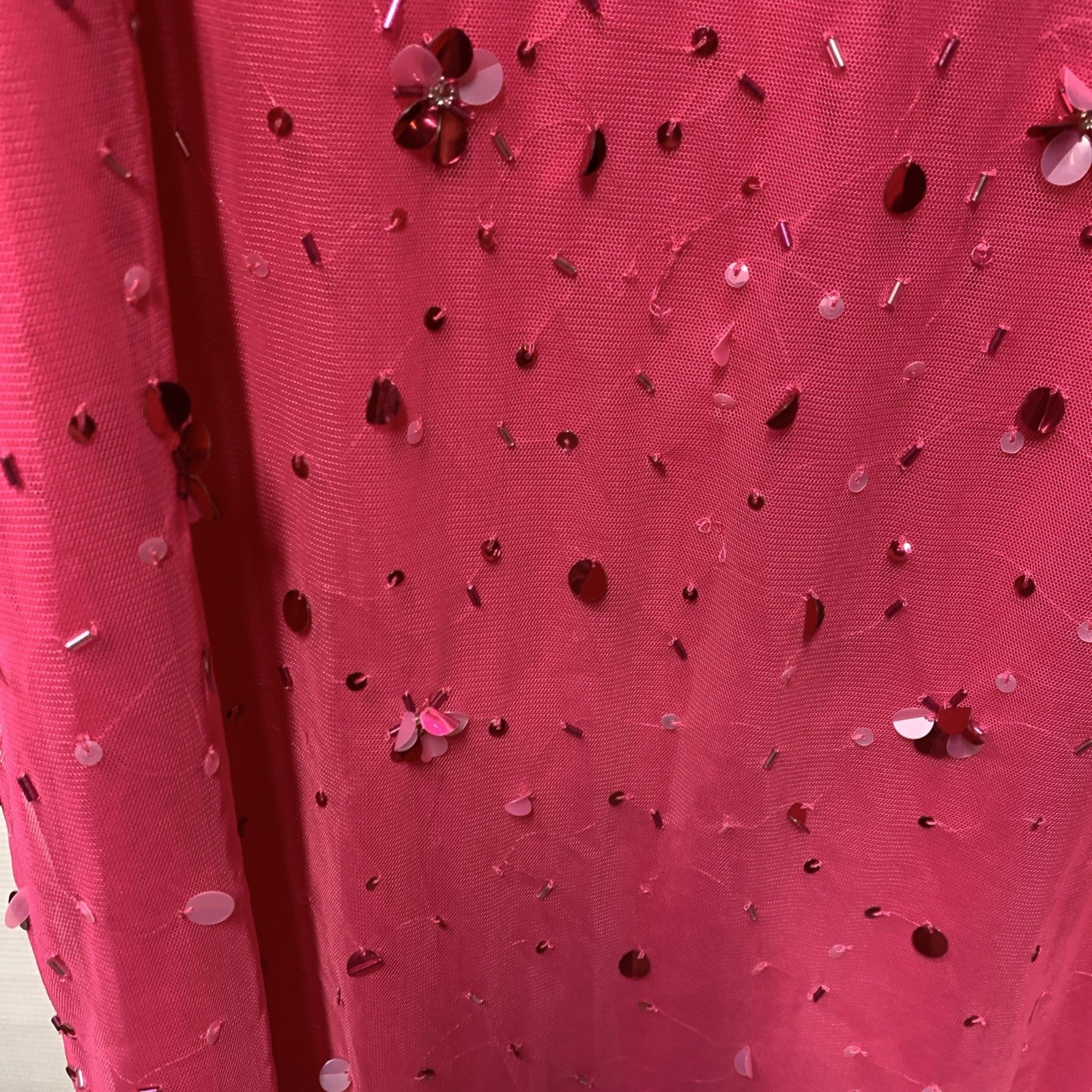 Adrianna Papell Women's Beaded Gown Cocktail Party Dress Sleeveless Size 14