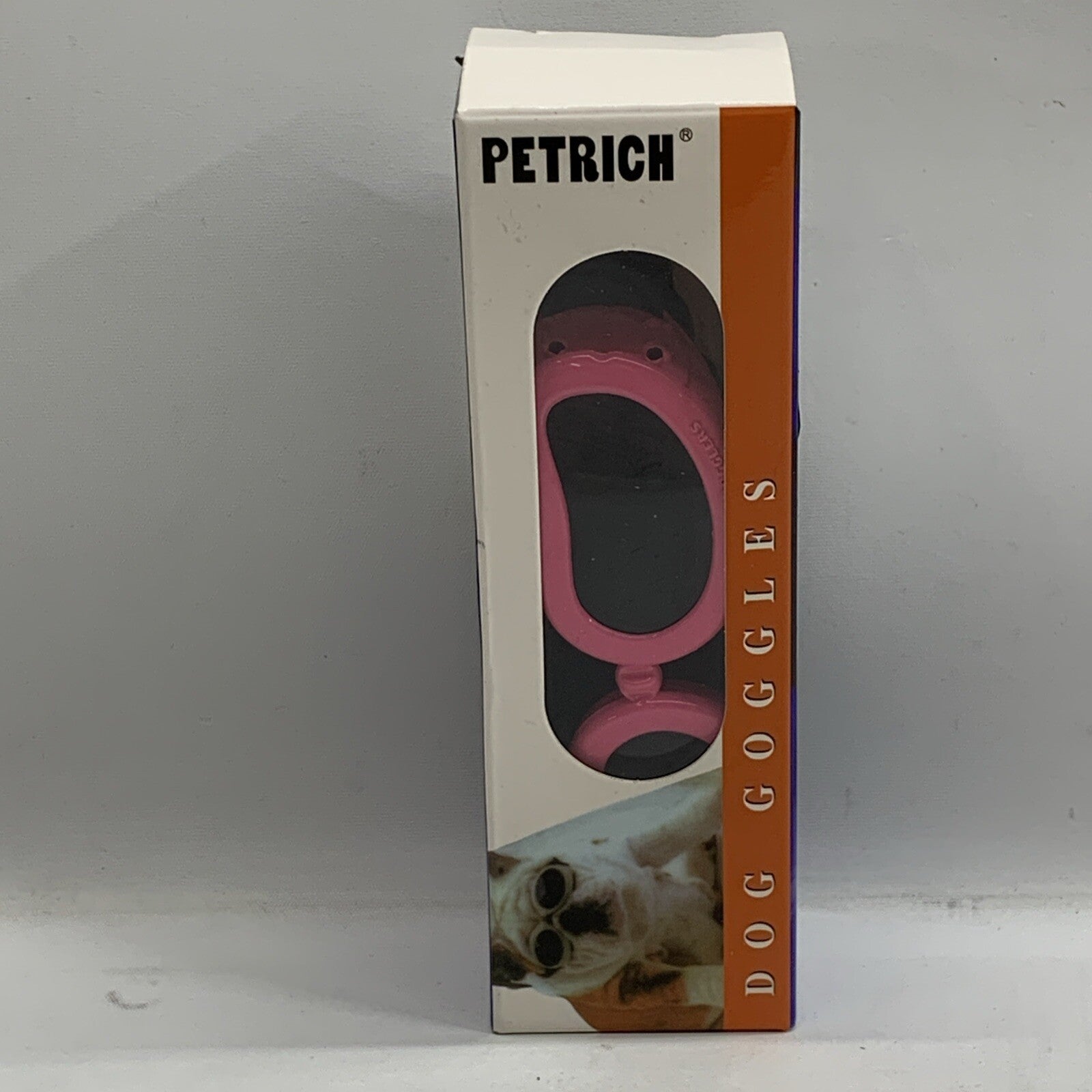 Petrich  Small Dog Goggles Pink Adjustable Head & Chin Straps 100% UV Protection